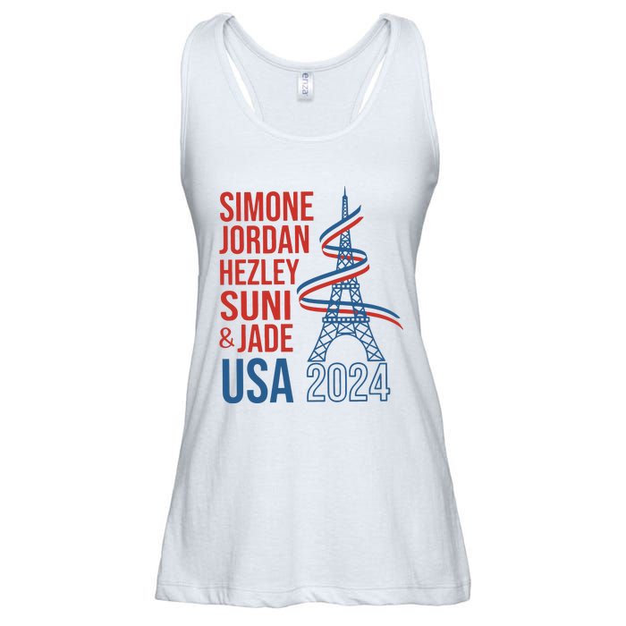 Simone Jordan Hezley Suni & Jade Usa Paris 2024 Ladies Essential Flowy Tank