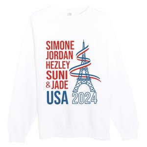 Simone Jordan Hezley Suni & Jade Usa Paris 2024 Premium Crewneck Sweatshirt