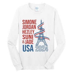 Simone Jordan Hezley Suni & Jade Usa Paris 2024 Tall Long Sleeve T-Shirt