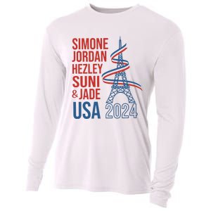 Simone Jordan Hezley Suni & Jade Usa Paris 2024 Cooling Performance Long Sleeve Crew