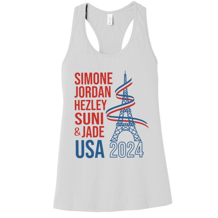 Simone Jordan Hezley Suni & Jade Usa Paris 2024 Women's Racerback Tank