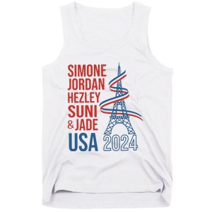 Simone Jordan Hezley Suni & Jade Usa Paris 2024 Tank Top