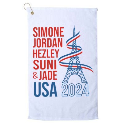 Simone Jordan Hezley Suni & Jade Usa Paris 2024 Golf Towel