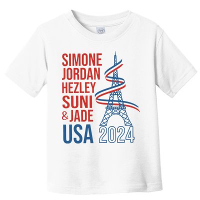 Simone Jordan Hezley Suni & Jade Usa Paris 2024 Toddler T-Shirt