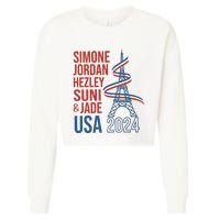 Simone Jordan Hezley Suni & Jade Usa Paris 2024 Cropped Pullover Crew