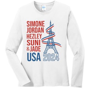 Simone Jordan Hezley Suni & Jade Usa Paris 2024 Ladies Long Sleeve Shirt