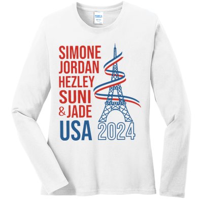 Simone Jordan Hezley Suni & Jade Usa Paris 2024 Ladies Long Sleeve Shirt