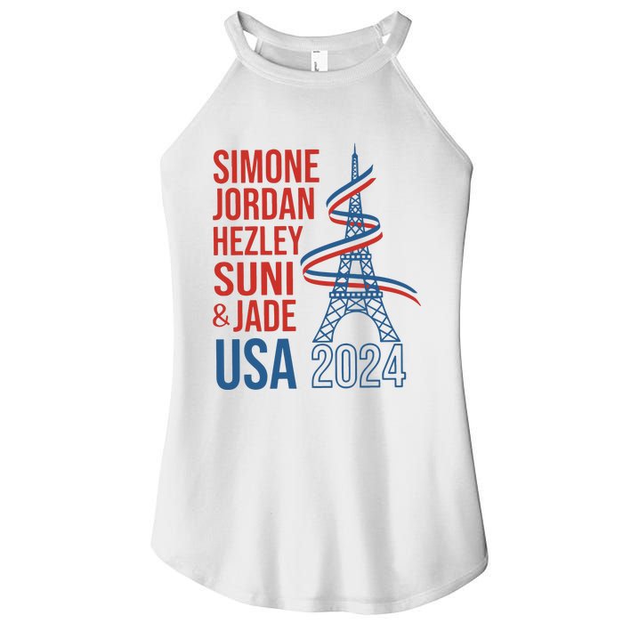 Simone Jordan Hezley Suni & Jade Usa Paris 2024 Women's Perfect Tri Rocker Tank