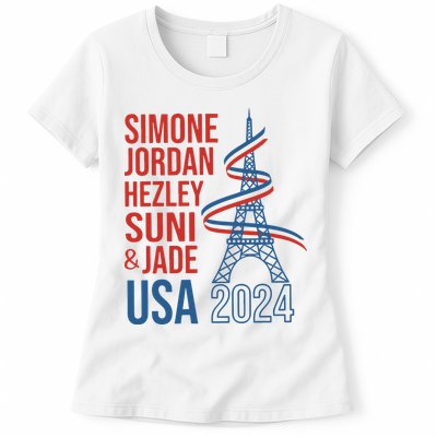 Simone Jordan Hezley Suni & Jade Usa Paris 2024 Womens T-Shirt