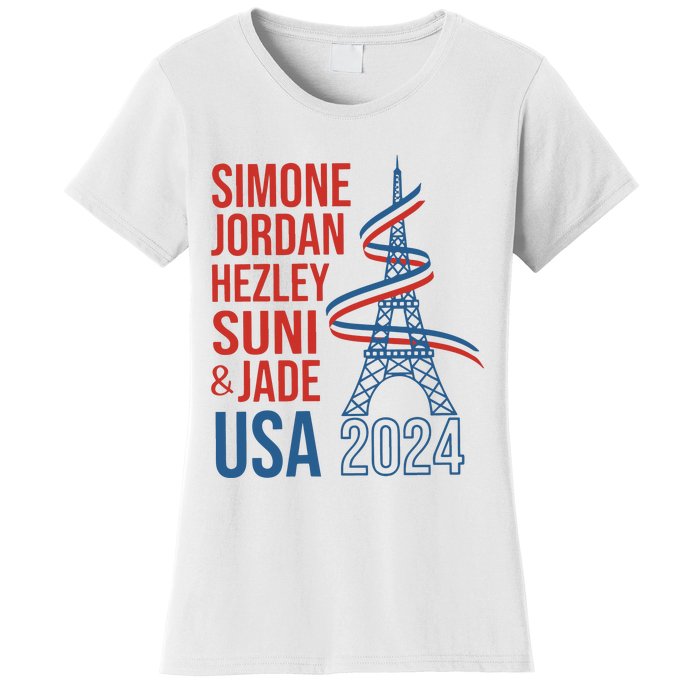 Simone Jordan Hezley Suni & Jade Usa Paris 2024 Women's T-Shirt