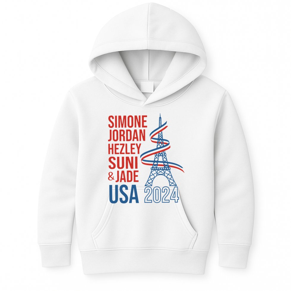 Simone Jordan Hezley Suni & Jade Usa Paris 2024 Kids Hoodie