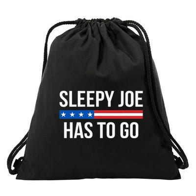 Sleepy Joe Has To Go Drawstring Bag
