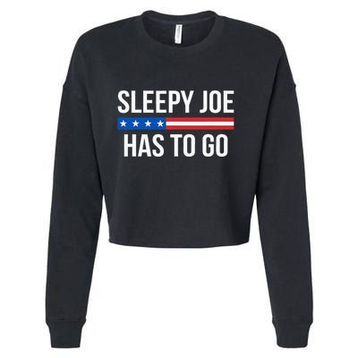 Sleepy Joe Has To Go Cropped Pullover Crew
