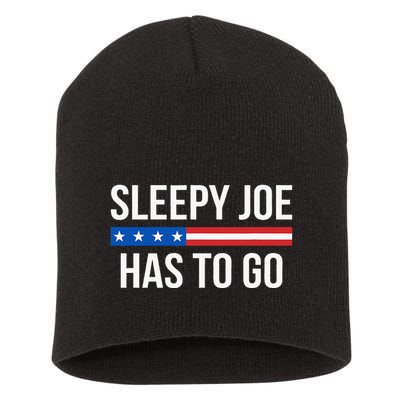 Sleepy Joe Has To Go Short Acrylic Beanie