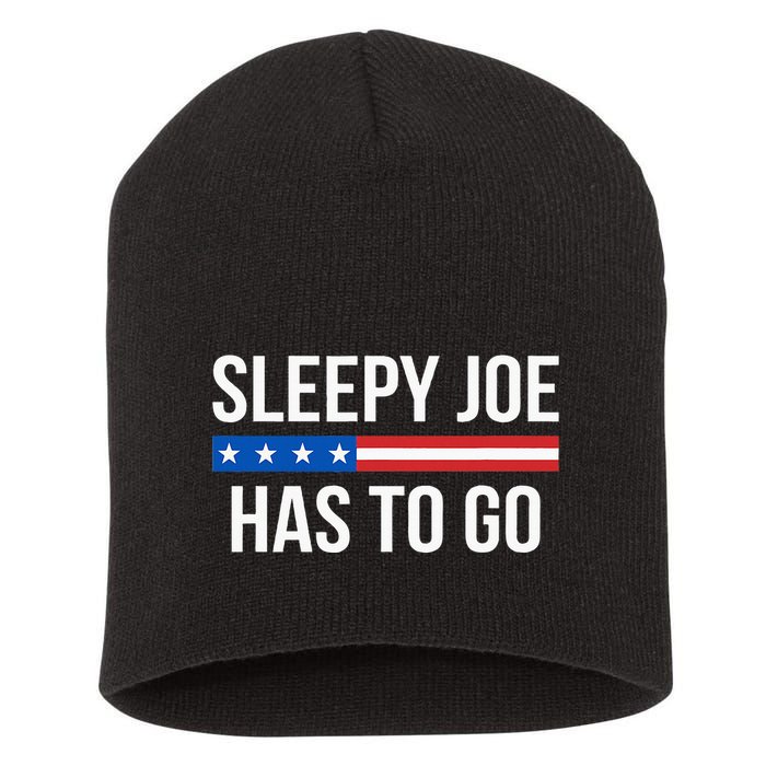 Sleepy Joe Has To Go Short Acrylic Beanie