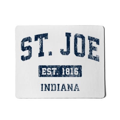 St. Joe Indiana In Vintage Sports Established Mousepad