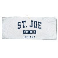 St. Joe Indiana In Vintage Sports Established Large Microfiber Waffle Golf Towel