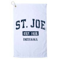 St. Joe Indiana In Vintage Sports Established Platinum Collection Golf Towel