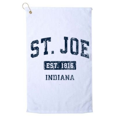 St. Joe Indiana In Vintage Sports Established Platinum Collection Golf Towel