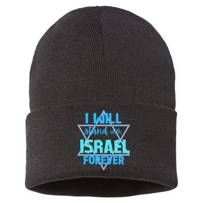 Supporting Jewish/ I Will Stand With Israel Forever Sustainable Knit Beanie