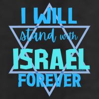 Supporting Jewish/ I Will Stand With Israel Forever Golf Towel