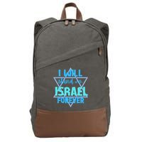 Supporting Jewish/ I Will Stand With Israel Forever Cotton Canvas Backpack