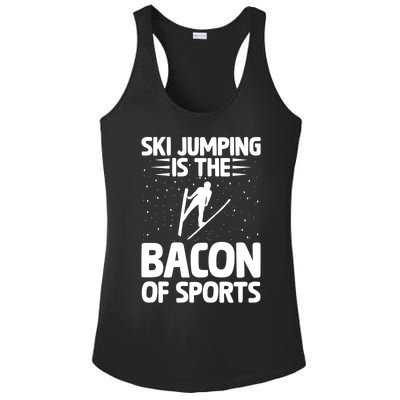 Ski Jumping Is The Bacon Of Sports Bacon Lover Ski Jumper Gift Ladies PosiCharge Competitor Racerback Tank