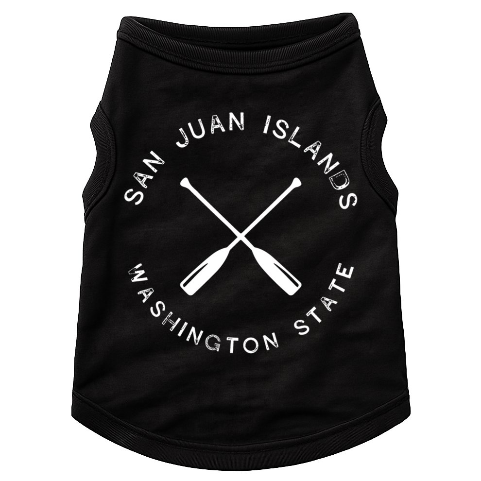 San Juan Islands Washington Vintage Retro Great Gift Doggie Tank