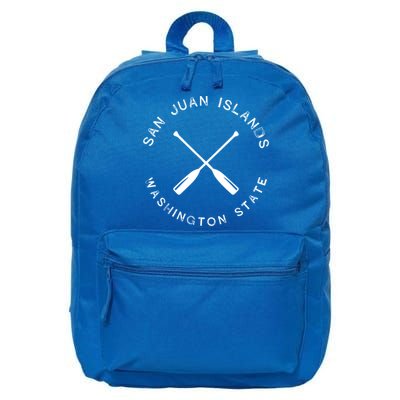 San Juan Islands Washington Vintage Retro Great Gift 16 in Basic Backpack