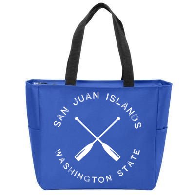 San Juan Islands Washington Vintage Retro Great Gift Zip Tote Bag