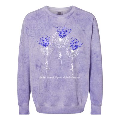 Systemic Juvenile Idiopathic Arthritis Awareness Meaningful Gift Colorblast Crewneck Sweatshirt