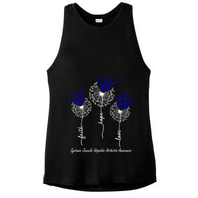 Systemic Juvenile Idiopathic Arthritis Awareness Meaningful Gift Ladies PosiCharge Tri-Blend Wicking Tank