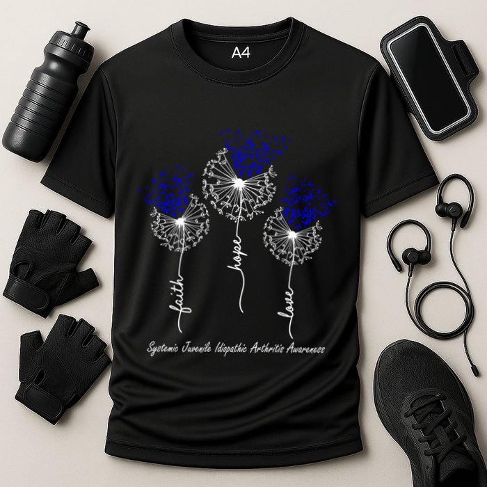 Systemic Juvenile Idiopathic Arthritis Awareness Meaningful Gift Cooling Performance Crew T-Shirt