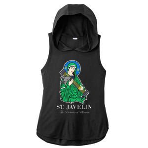 Saint Javelin Javelin Protector Ladies PosiCharge Tri-Blend Wicking Draft Hoodie Tank