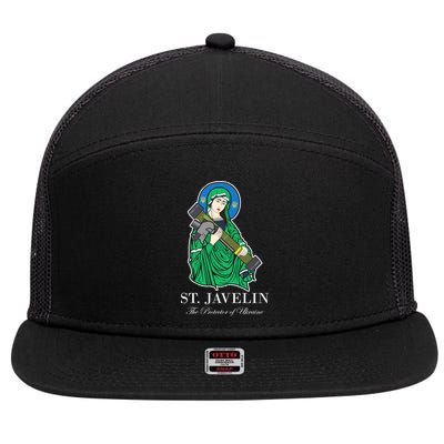 Saint Javelin Javelin Protector 7 Panel Mesh Trucker Snapback Hat