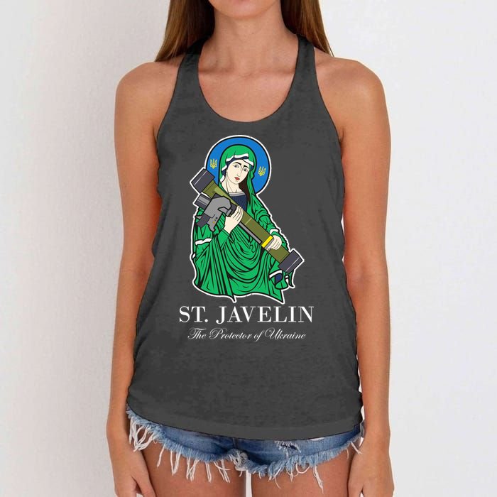 Saint Javelin Javelin Protector Women's Knotted Racerback Tank