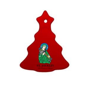 Saint Javelin Javelin Protector Ceramic Tree Ornament