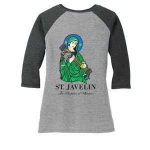 Saint Javelin Javelin Protector Women's Tri-Blend 3/4-Sleeve Raglan Shirt