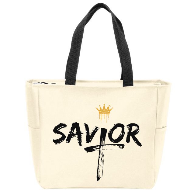 Savior Jeus King Zip Tote Bag