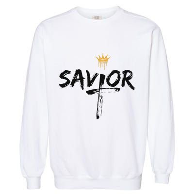 Savior Jeus King Garment-Dyed Sweatshirt