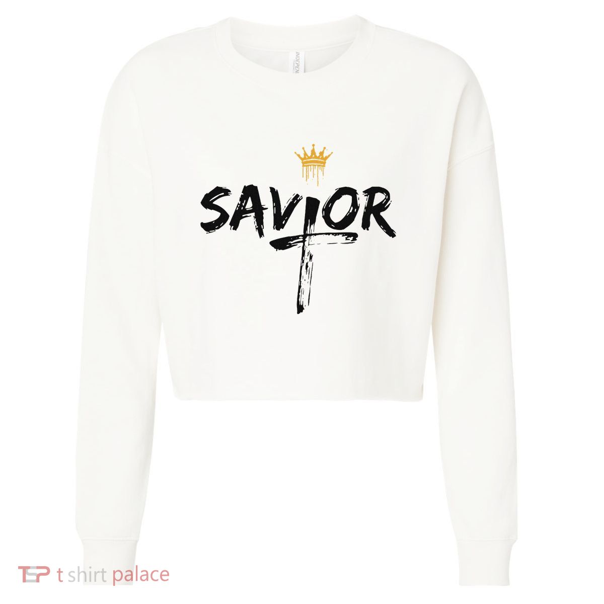 Savior Jeus King Cropped Pullover Crew
