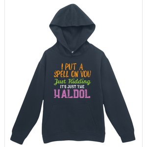 Spell Just Kidding Haldol Funny Nurse Halloween Rn Icu Women Urban Pullover Hoodie