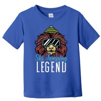 Ski Jumping Legend With A Lion Gift Toddler T-Shirt