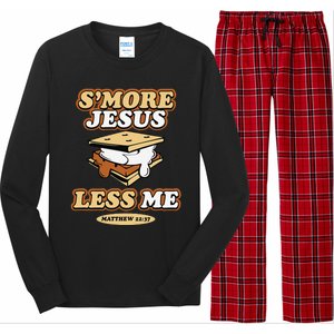 SMore Jesus Less Me Matthew 22 37 Christian Bible Verse Love Long Sleeve Pajama Set