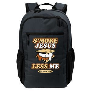 SMore Jesus Less Me Matthew 22 37 Christian Bible Verse Love Daily Commute Backpack