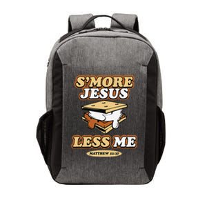 SMore Jesus Less Me Matthew 22 37 Christian Bible Verse Love Vector Backpack