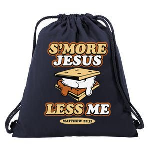 SMore Jesus Less Me Matthew 22 37 Christian Bible Verse Love Drawstring Bag