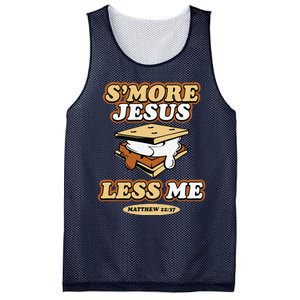 SMore Jesus Less Me Matthew 22 37 Christian Bible Verse Love Mesh Reversible Basketball Jersey Tank