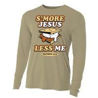 SMore Jesus Less Me Matthew 22 37 Christian Bible Verse Love Cooling Performance Long Sleeve Crew