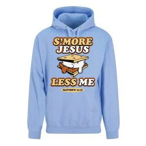 SMore Jesus Less Me Matthew 22 37 Christian Bible Verse Love Unisex Surf Hoodie